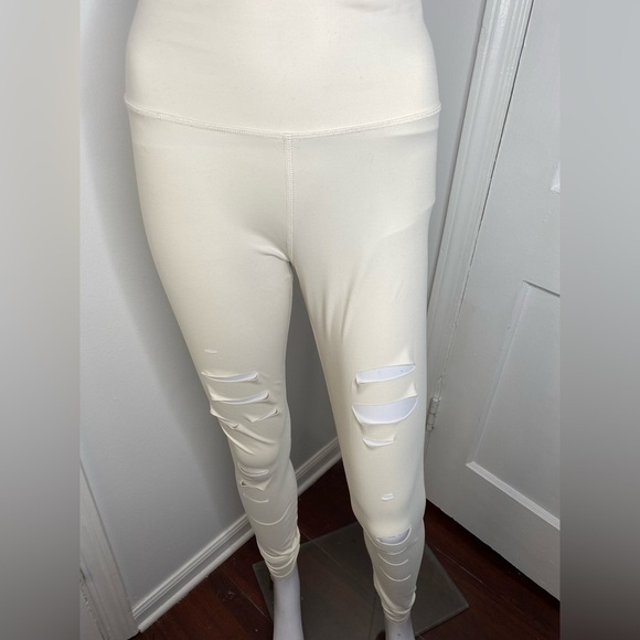 ALO Warrior High Waisted Ripped Leggings Pictured AS IS - Picture 6 of 13